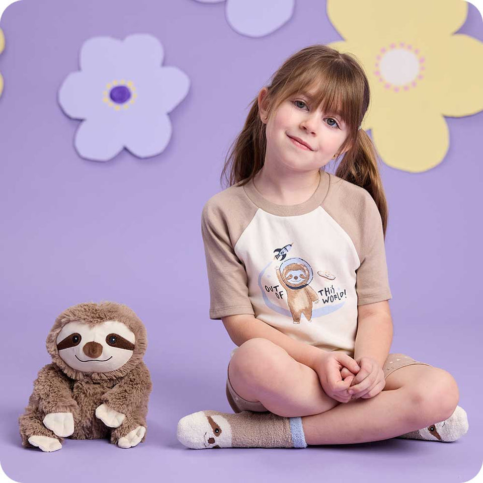 Sloth Shorties Pajamas - Vivid Orchard Snug Assortment