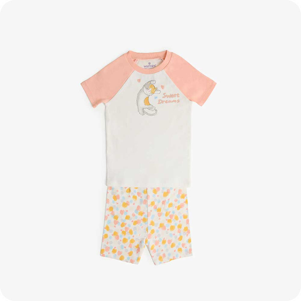 Calico Cat Shorties Pajamas - Young Orchard Dreamy Assortment