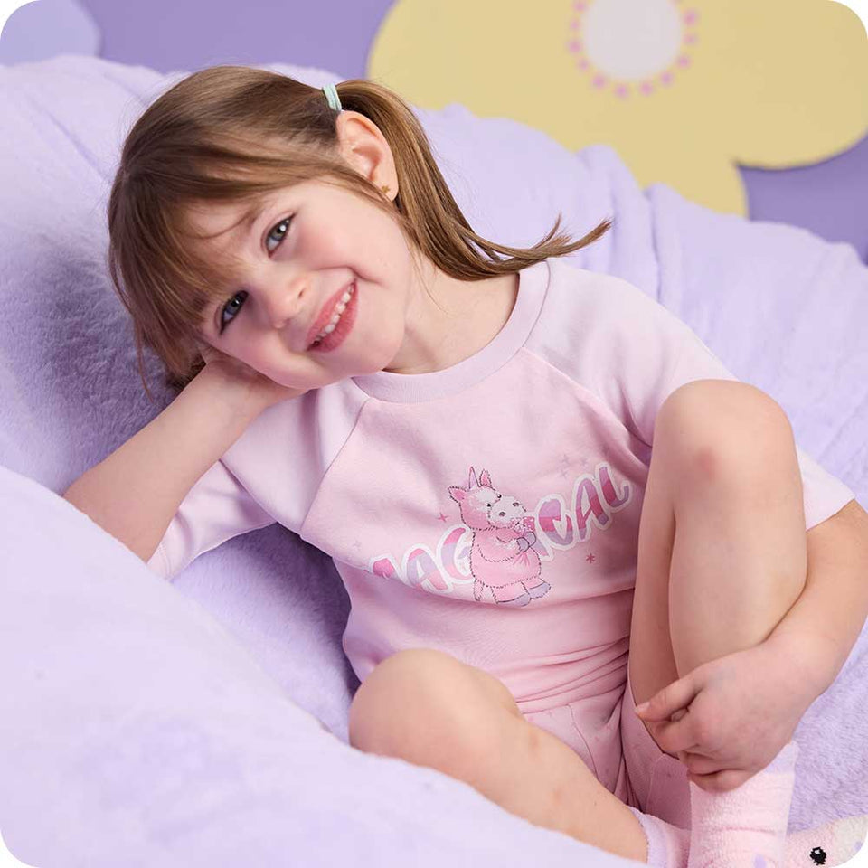Unicorn Shorties Pajamas - Umber Orchard Cozy Assortment