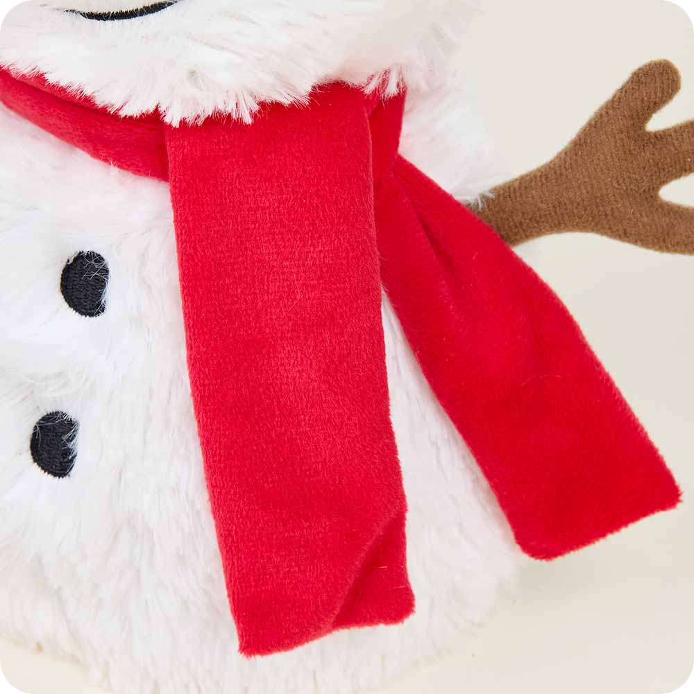 Image 106: Soft Warm Weighted Red Scarf Snowman Plush Warmies